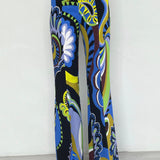 Emilio Pucci Multicolor Silk Trouser