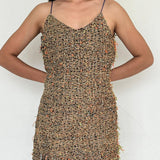 Anika Multi Color Crochet Short Dress