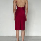 L Academie Red Slip Dress