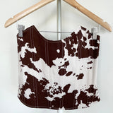 Miaou Cow Print Corset