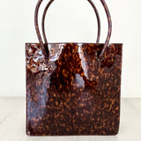 Maryam Nasser Zadeh Multi Color Anaise Tortoise Patent Leather Tote Bag