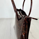 Maryam Nasser Zadeh Multi Color Anaise Tortoise Patent Leather Tote Bag