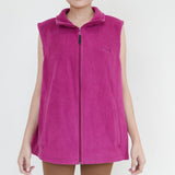 Red Vest With Zip Up Detail