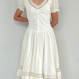Jean Paul Gaultier Cream Vintage Milkmaid Dress