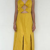 Cult Gaia Plunge Tie Dress