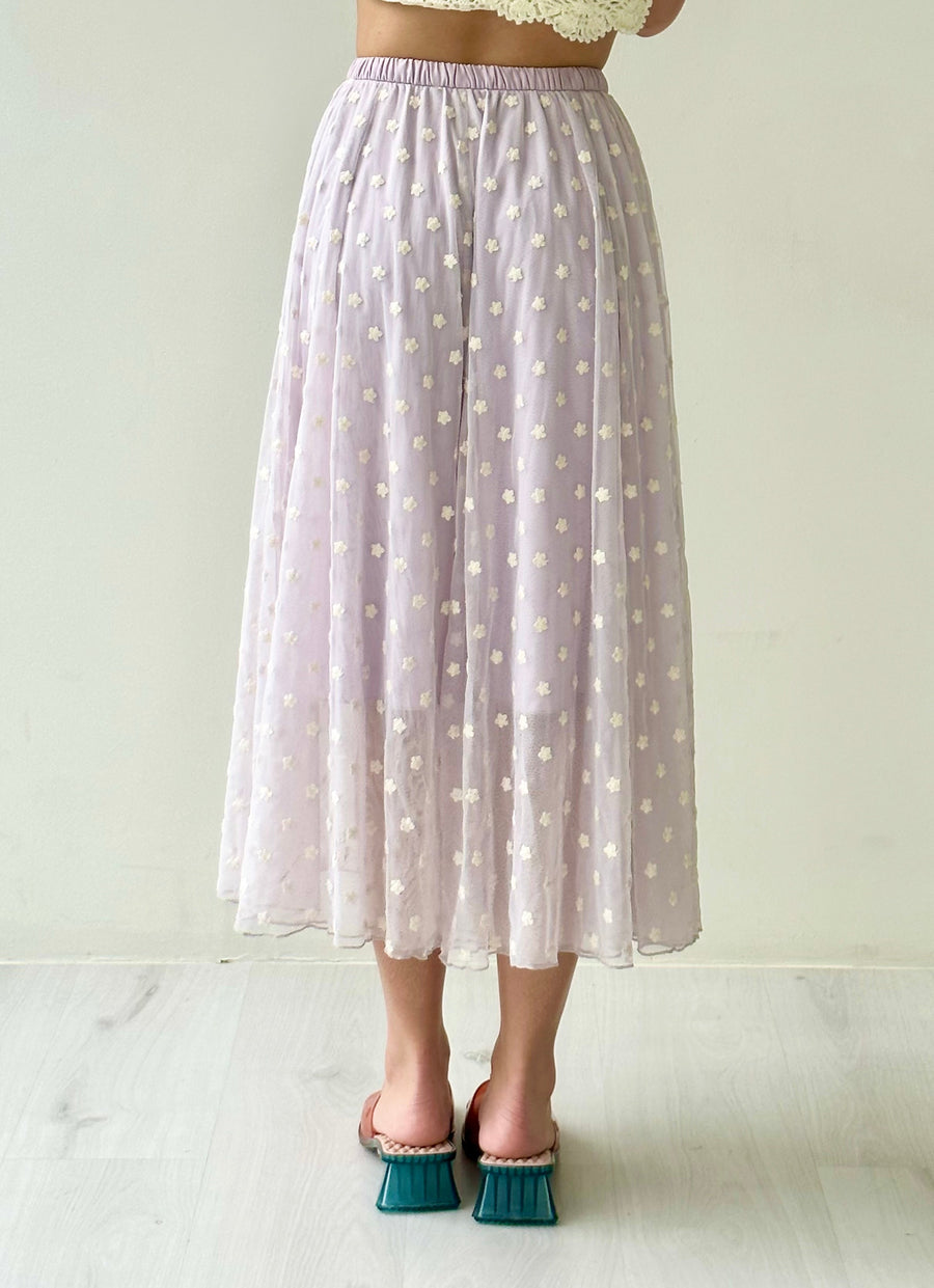 Tulle Embroidered Skirt