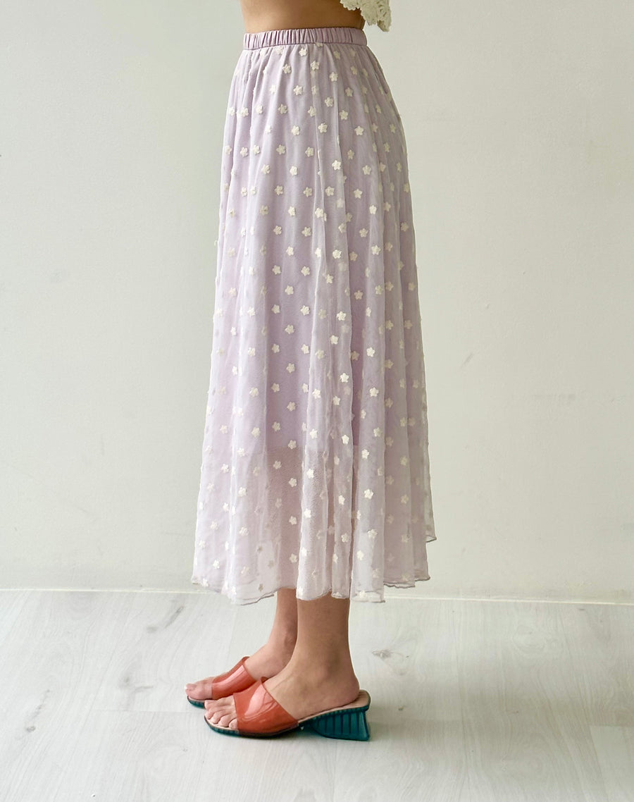 Tulle Embroidered Skirt