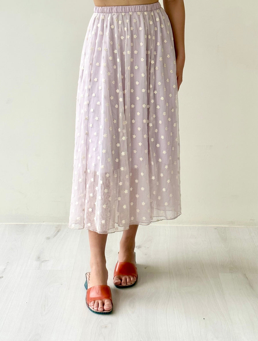 Tulle Embroidered Skirt