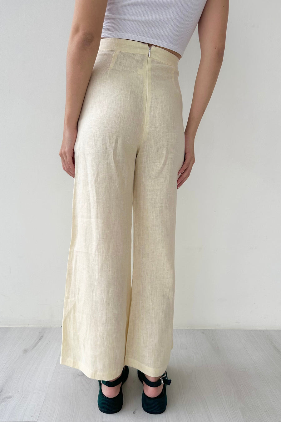 Faithfull the Brand Cream Linen Trousers
