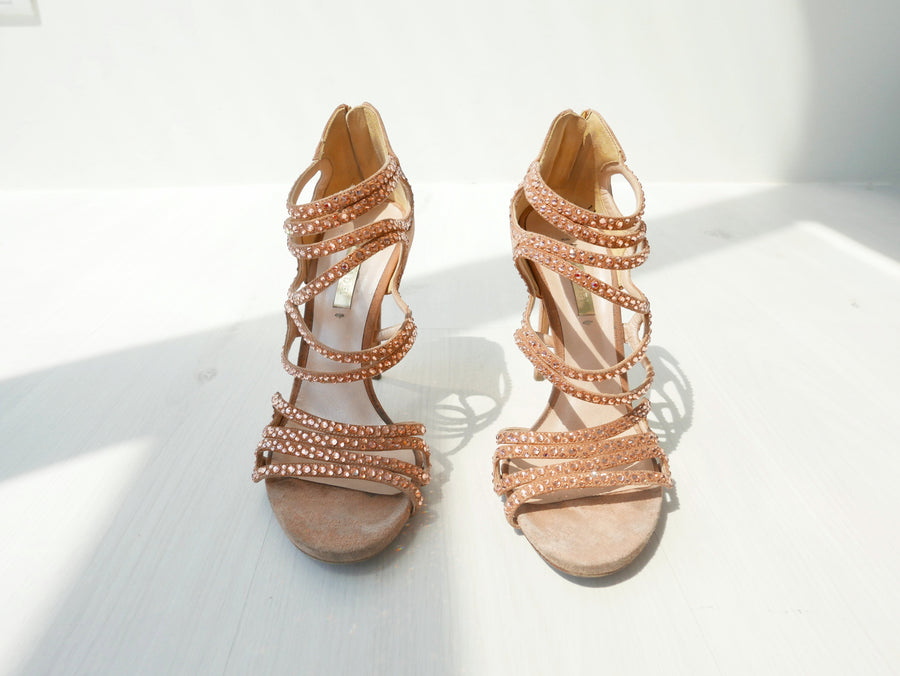 Casadei Rhinestone Heels