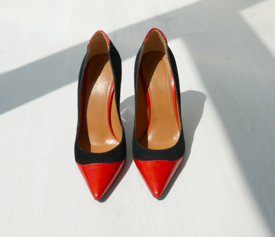 Pollini Glass Wedge Heels