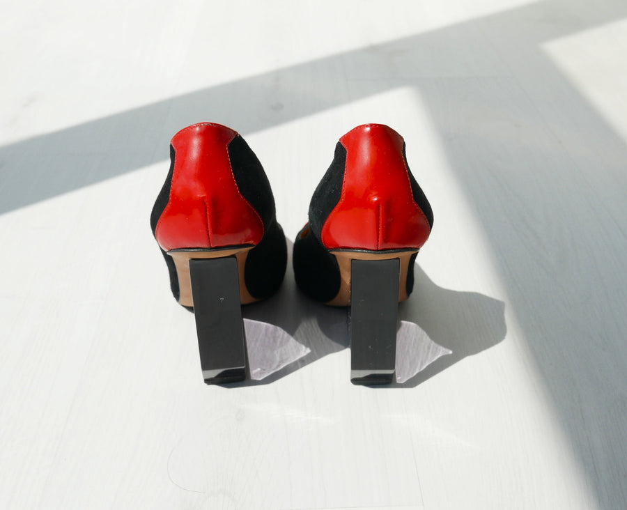 Pollini Glass Wedge Heels