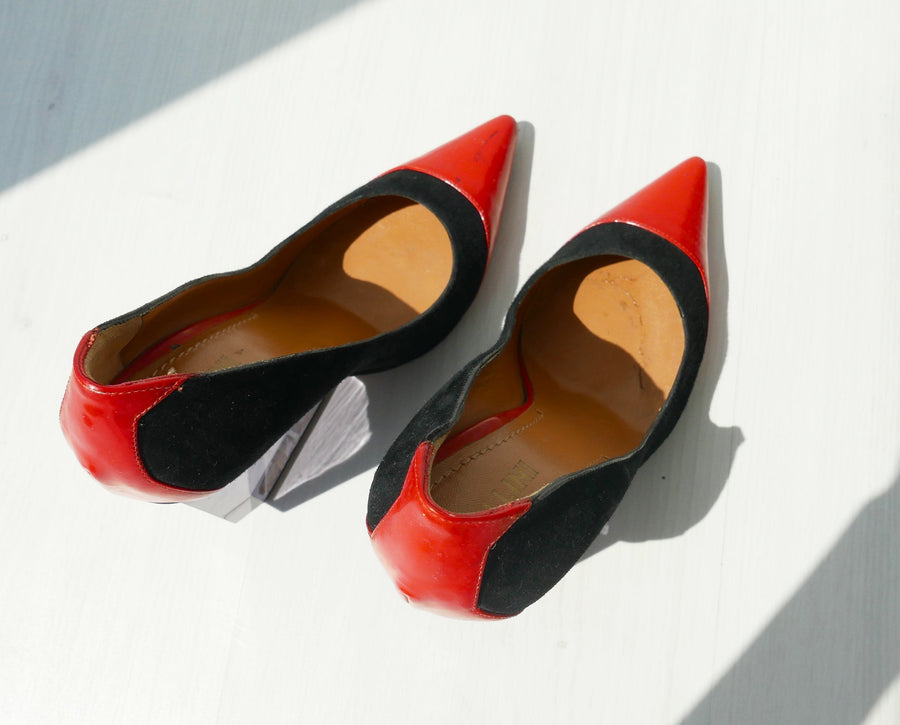 Pollini Glass Wedge Heels