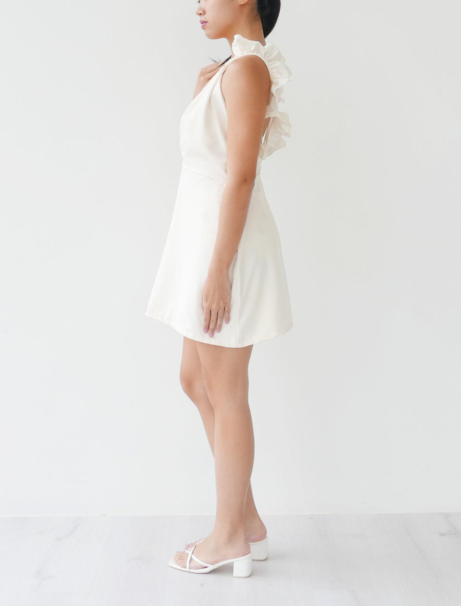 Ruffled Plunge Dress