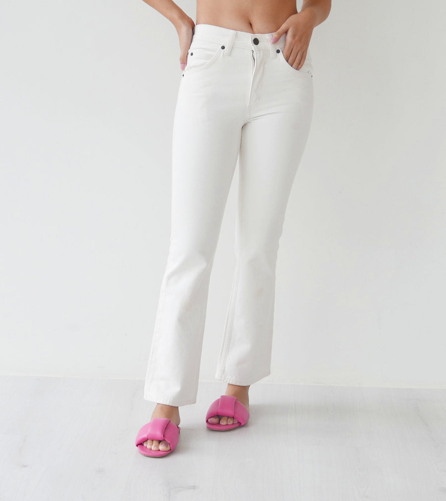 Levi's Mid Waist Cream Jeans