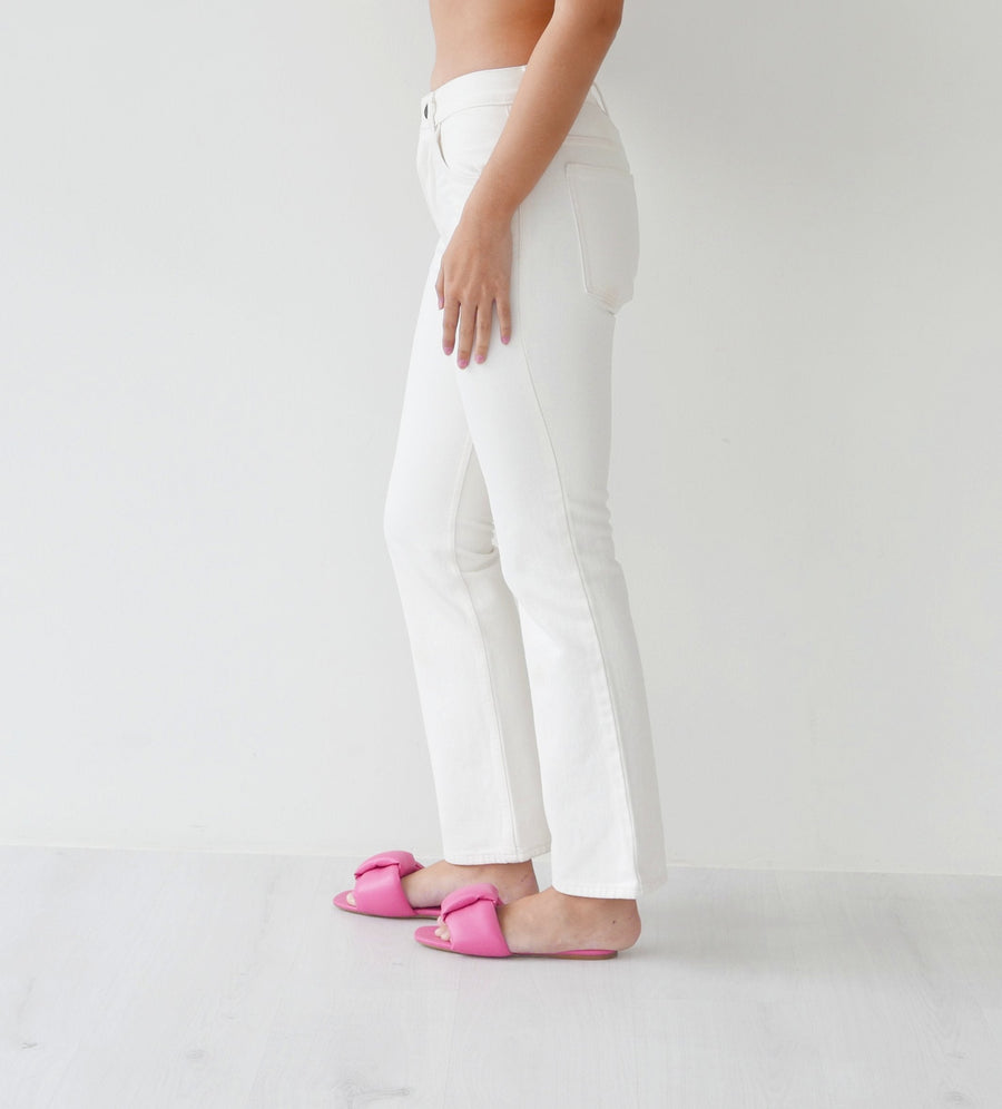 Levi's Mid Waist Cream Jeans