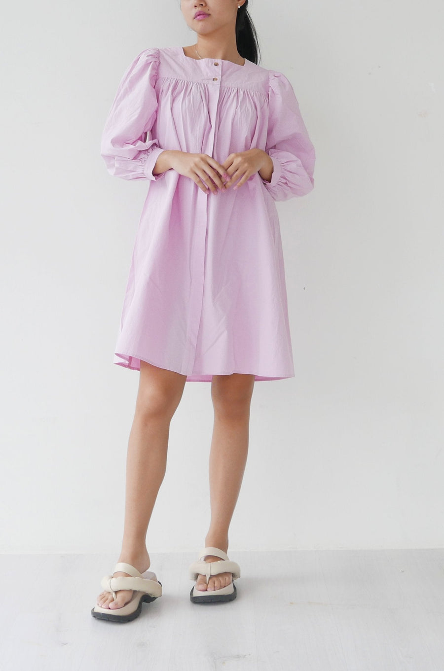 Ciao Lucia Long Sleeve Baby Doll Dress