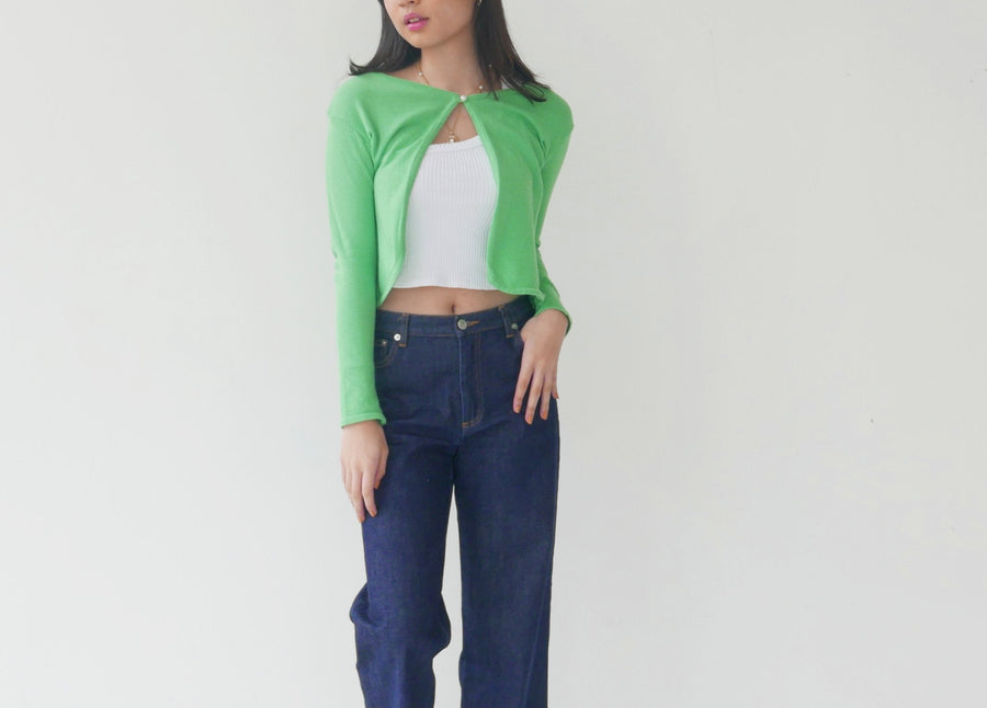 Apple Green Cardigan