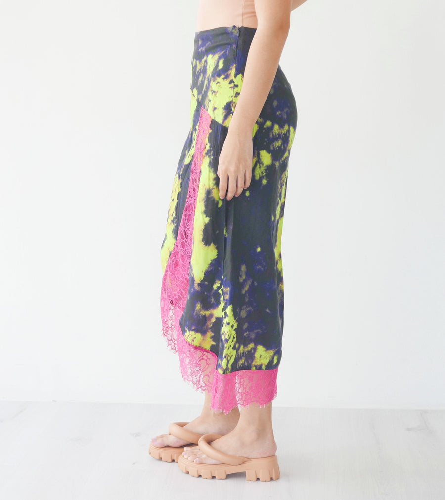 Tie Dye Lace Skirt