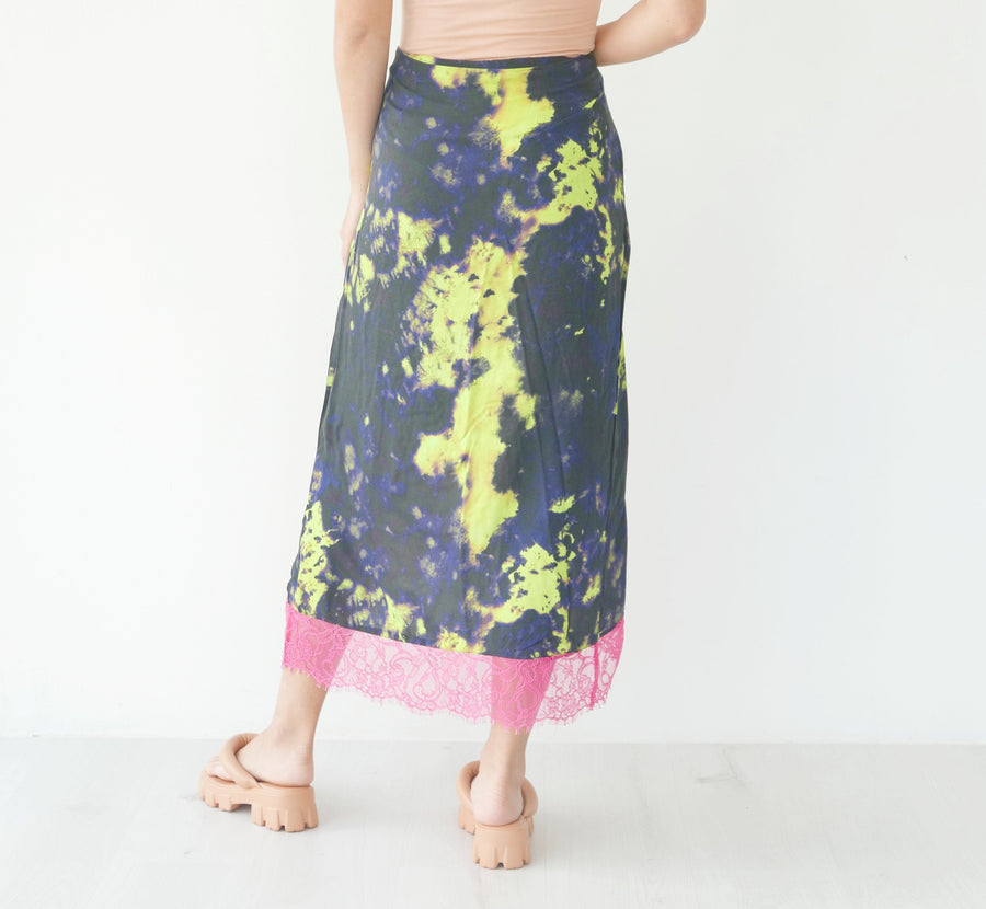 Tie Dye Lace Skirt