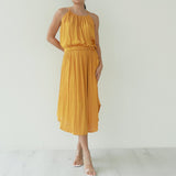 Halston Halter Silk Dress