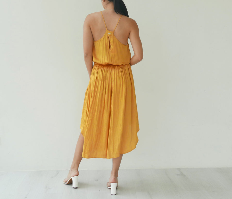 Halston Halter Silk Dress