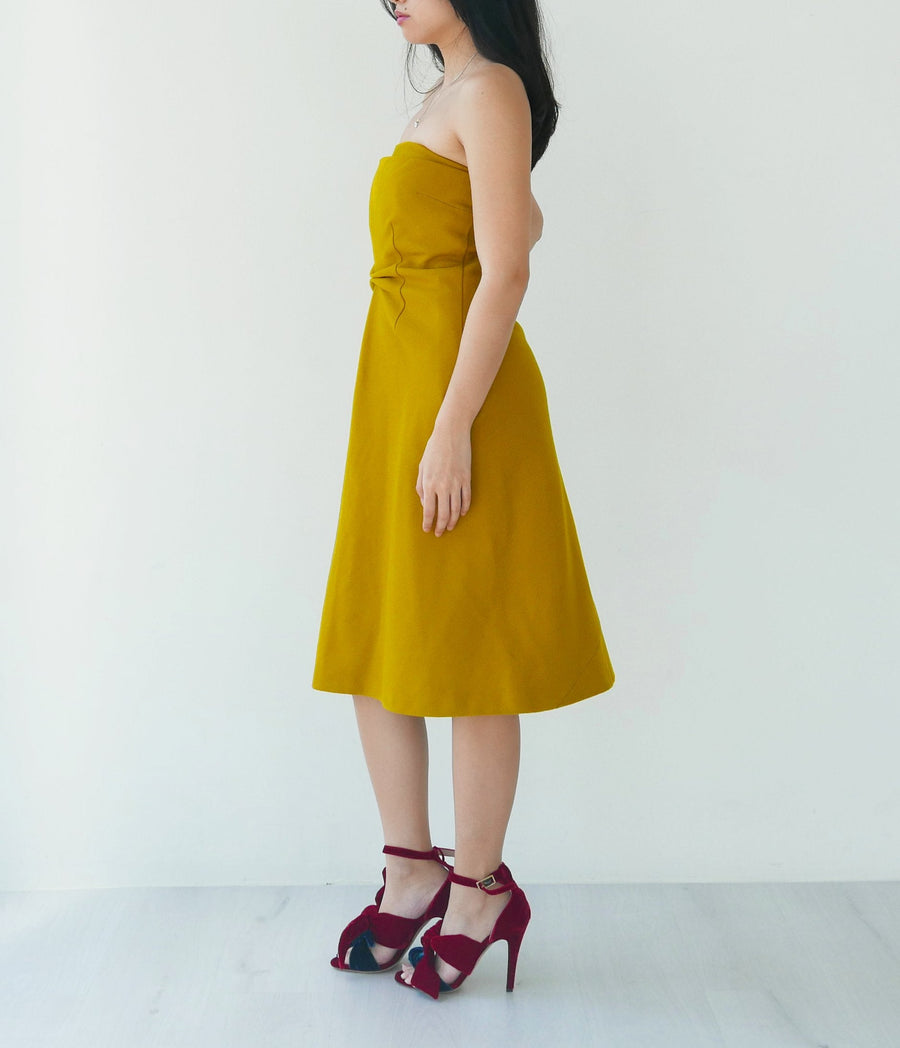Jill Sander Wool Tube Dress