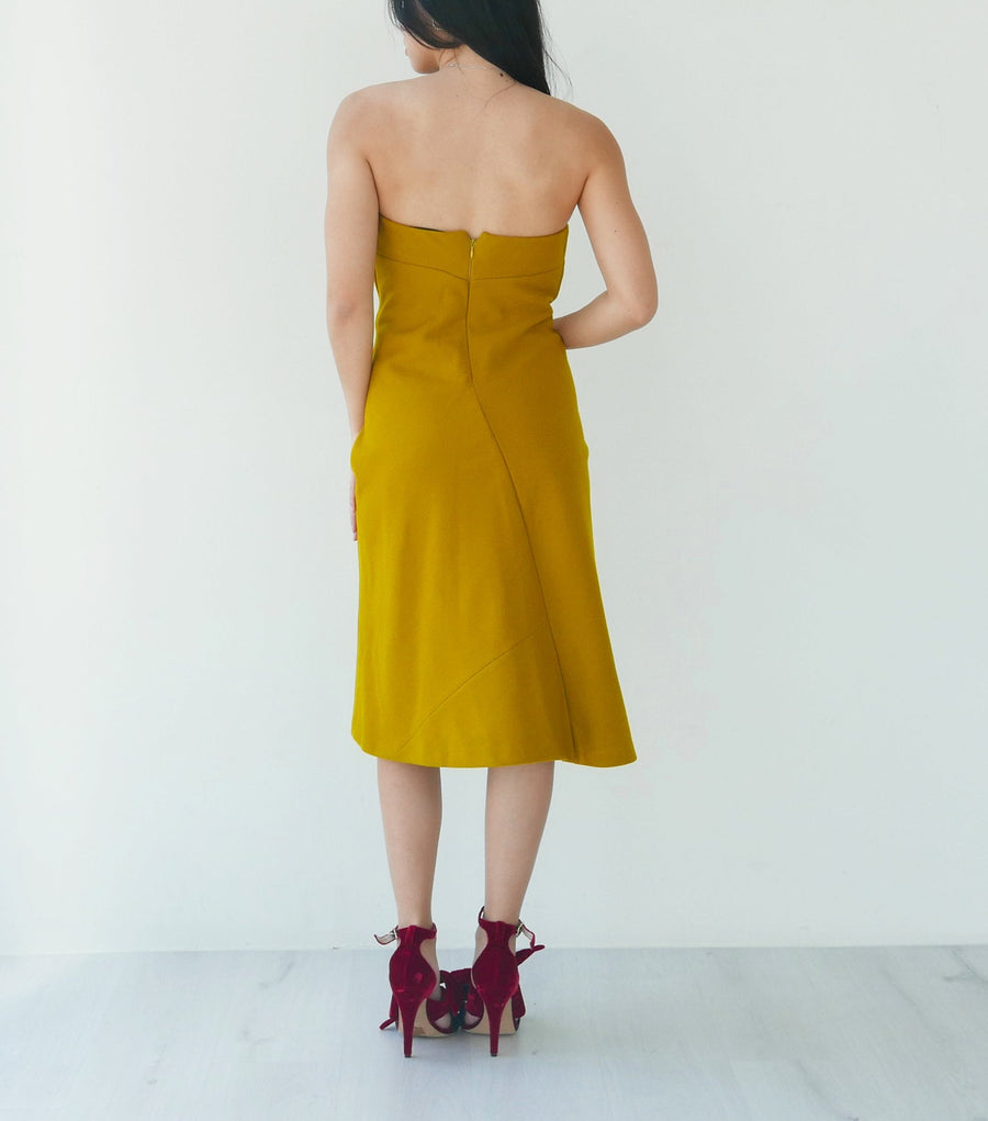 Jill Sander Wool Tube Dress