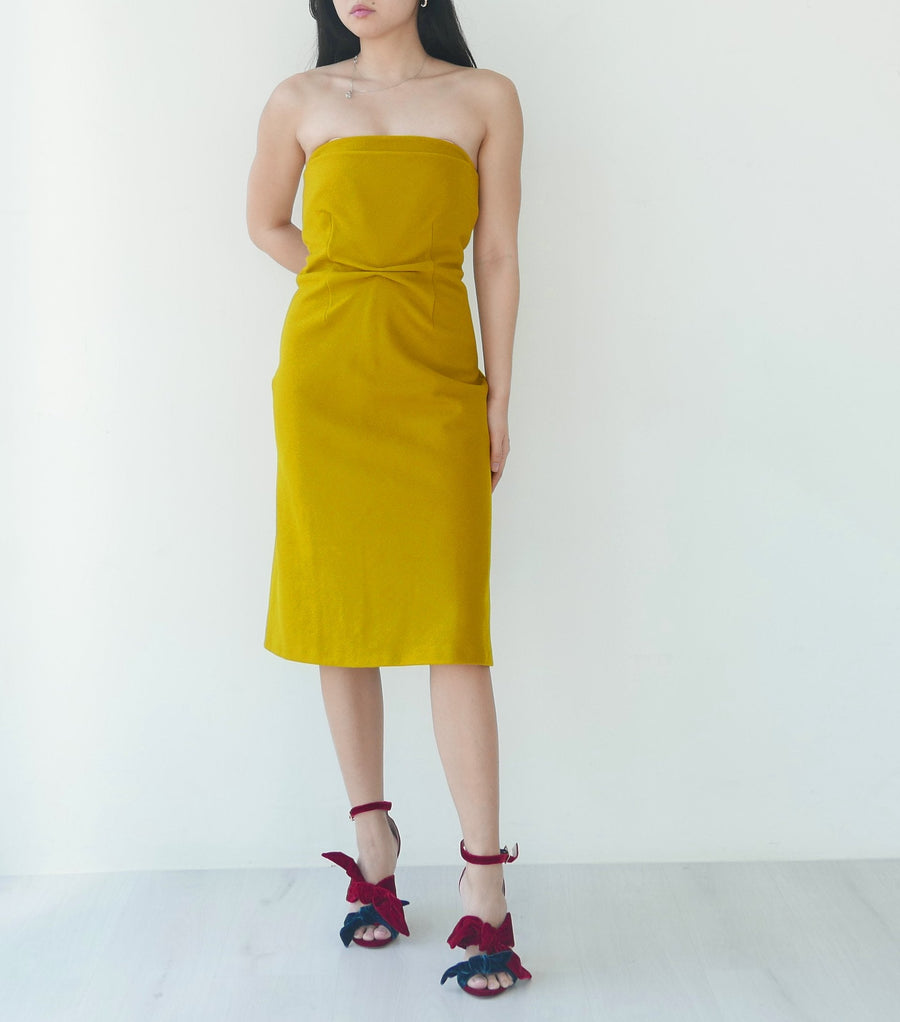 Jill Sander Wool Tube Dress