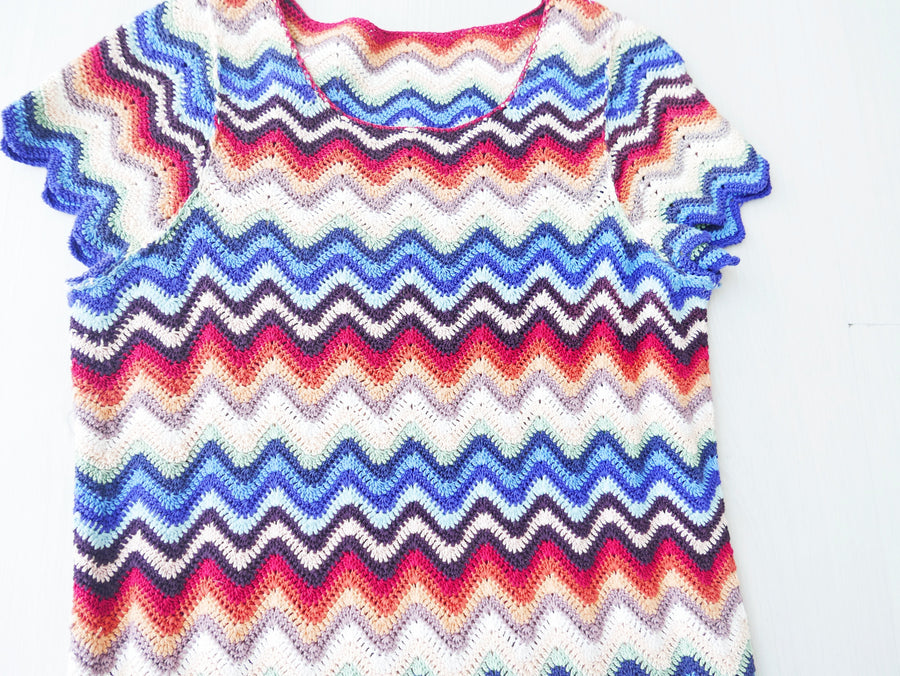 Rainbow Swirl Crochet Dress - Drop 28