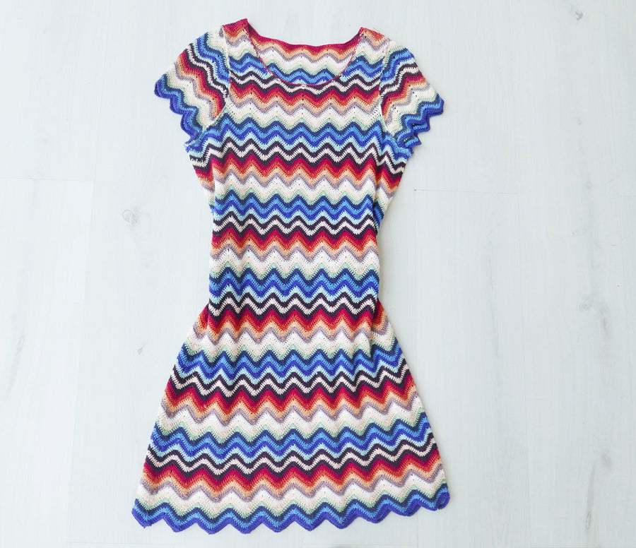 Rainbow Swirl Crochet Dress - Drop 28
