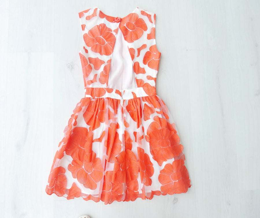 Floral Embroidered Applique Dress - Drop 28