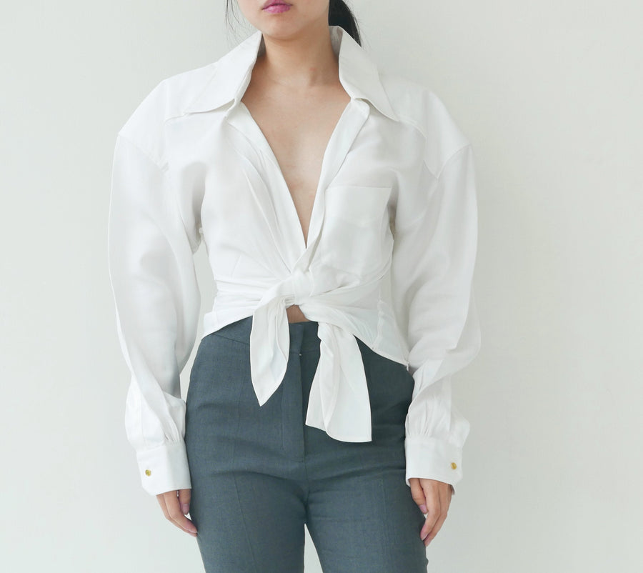 Jacquemus Plunge Knotted Top