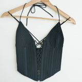 Dion Lee Lace Up Crochet Corset