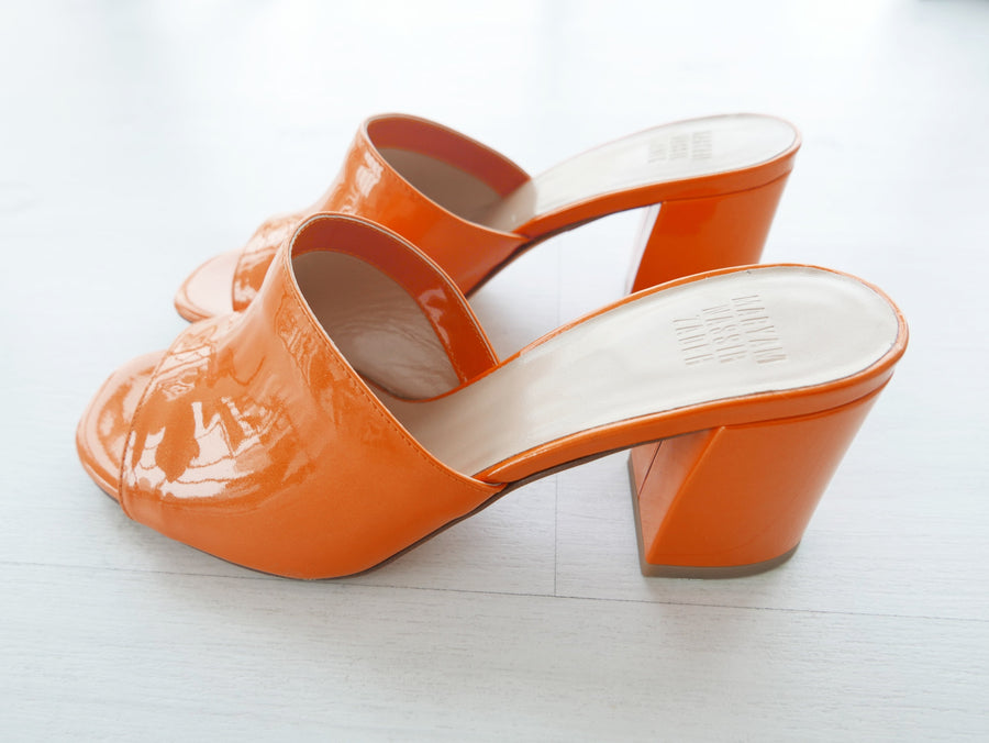 Maryam Nassir Zadeh Orange Slip Heels