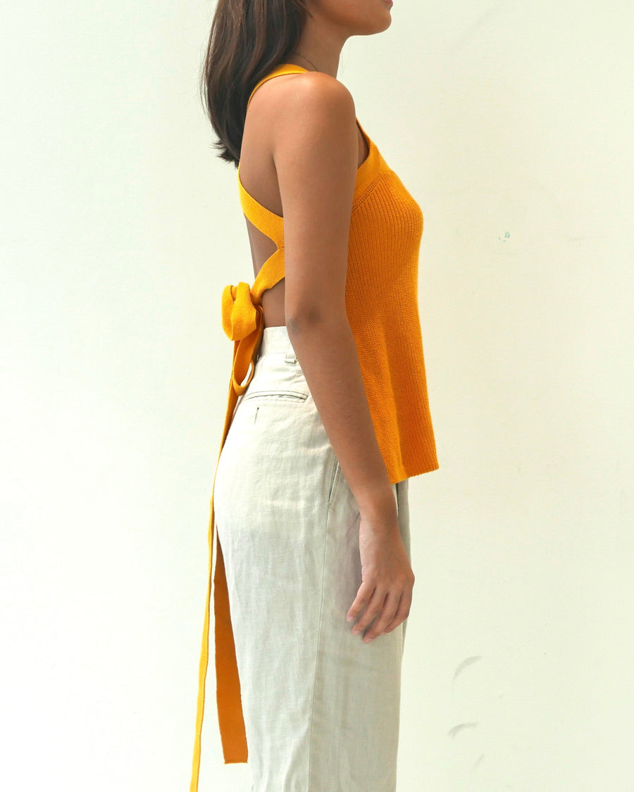 Knit Tie Back