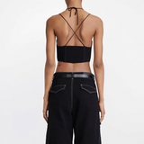 Dion Lee Lace Up Crochet Corset
